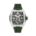 Quantum Automatic herr grön, silikonband - QMG1103.355