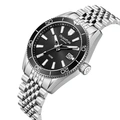 Quantum herr svart/silver, metallband - ADG1215.350