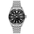 Quantum herr svart/silver, metallband - ADG1215.350