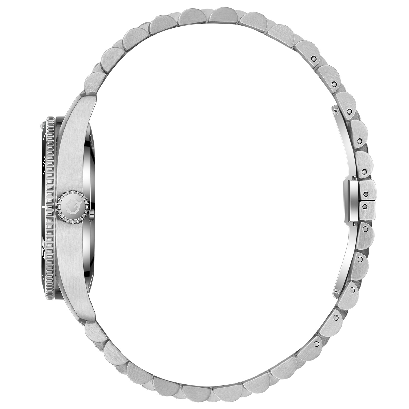 Quantum herr svart/silver, metallband - ADG1215.350