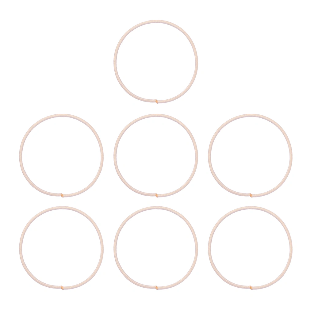 Beiga hårsnoddar, elastiska – 7-pack