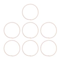 Beiga hårsnoddar, elastiska – 7-pack