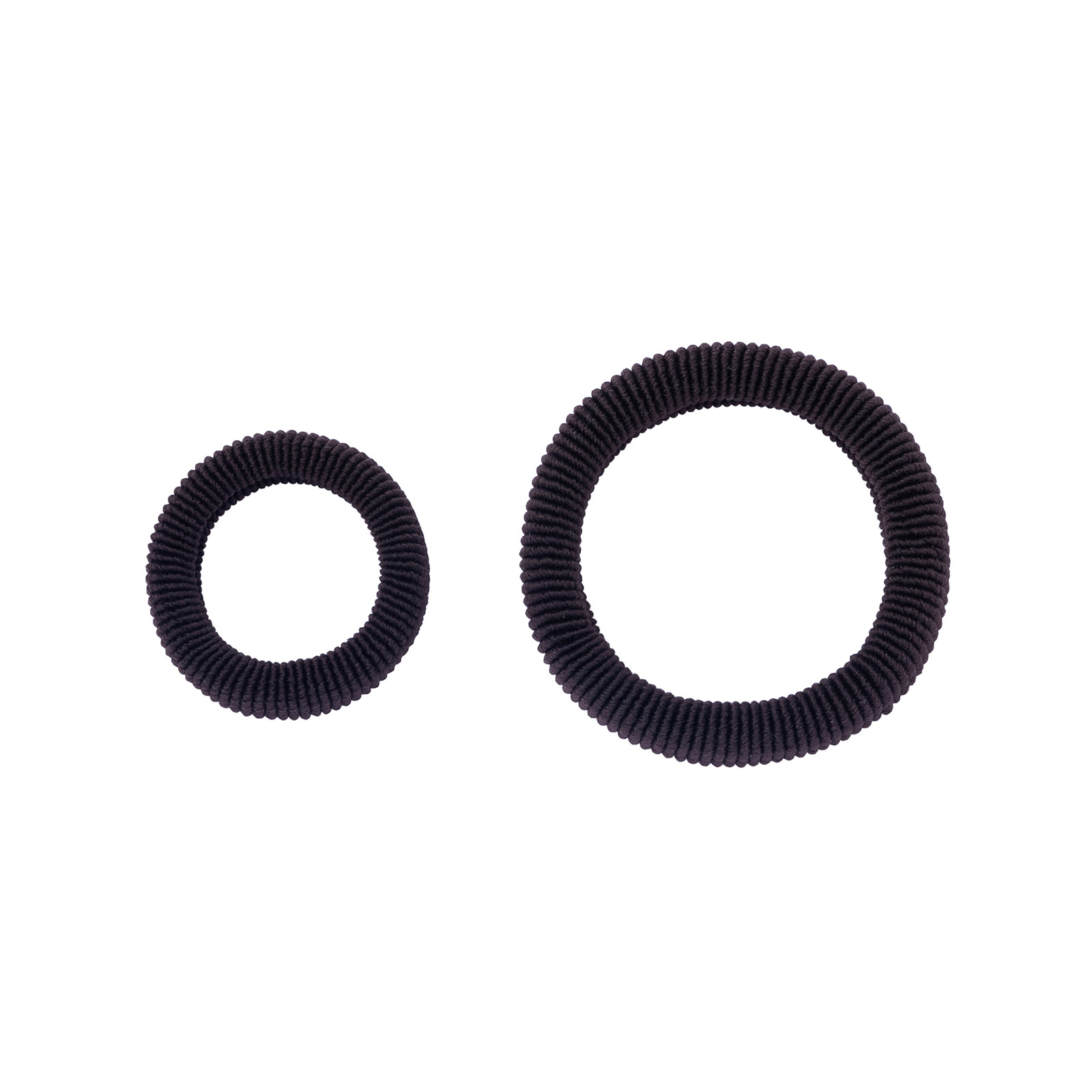 Bruna hårsnoddar, ribbade – 2-pack