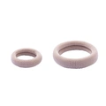 Beiga hårsnoddar, ribbade – 2-pack