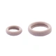 Beiga hårsnoddar, ribbade – 2-pack