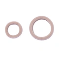 Beiga hårsnoddar, ribbade – 2-pack