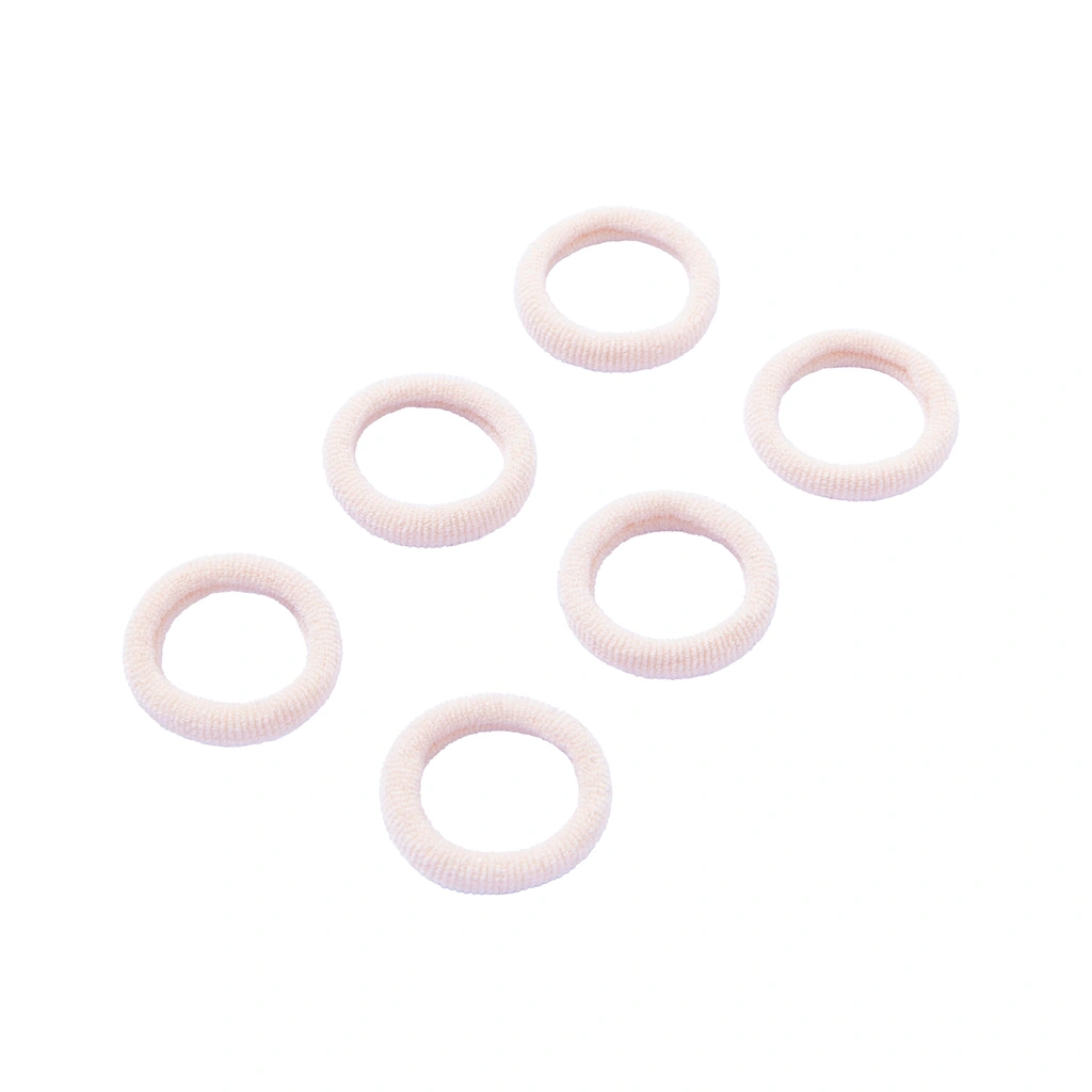 Beiga hårsnoddar, frotté – 6-pack
