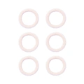 Beiga hårsnoddar, frotté – 6-pack