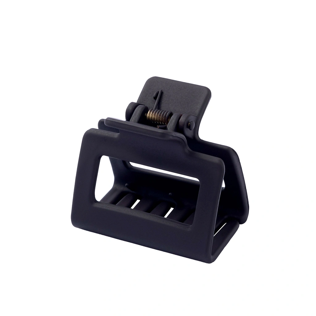 Mörkbrun hårklämma, rektangulär – 5 cm