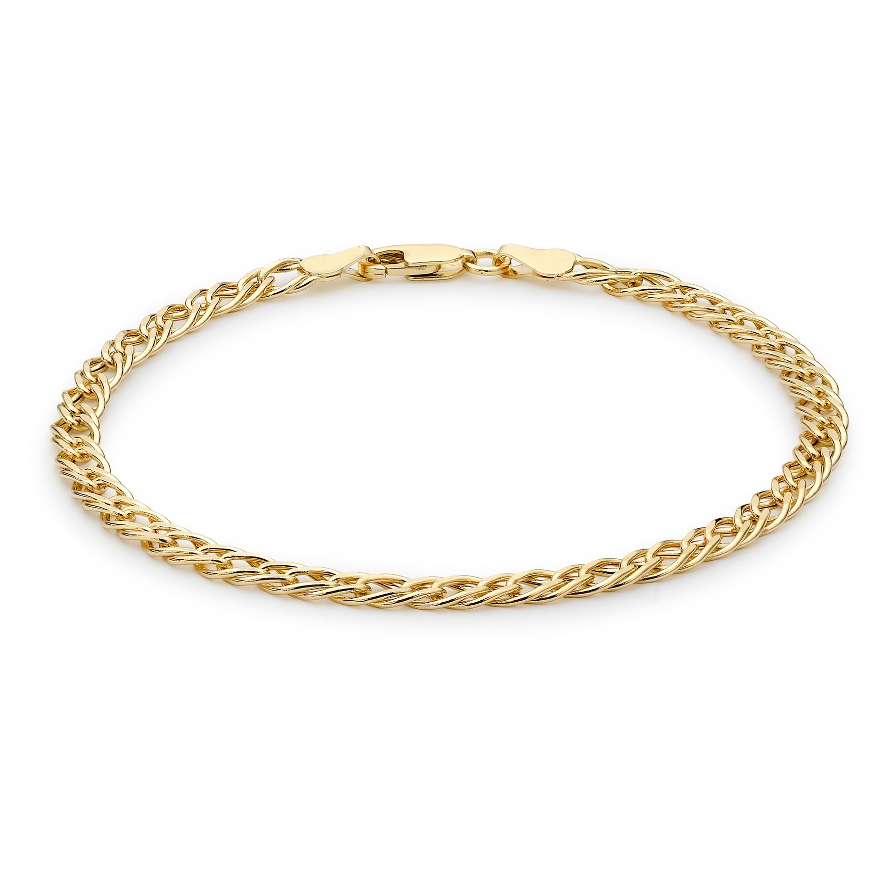 Armband dam 9k guld - 19 cm