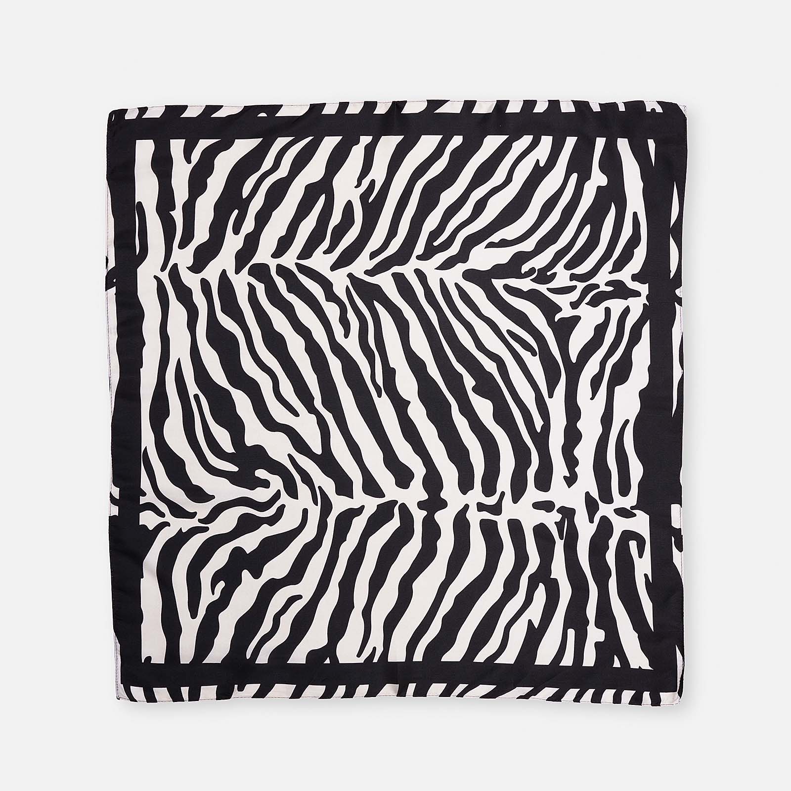 Svart och vit zebramönstrad scarf