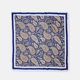 Blå och beige paisley-mönstrad scarf