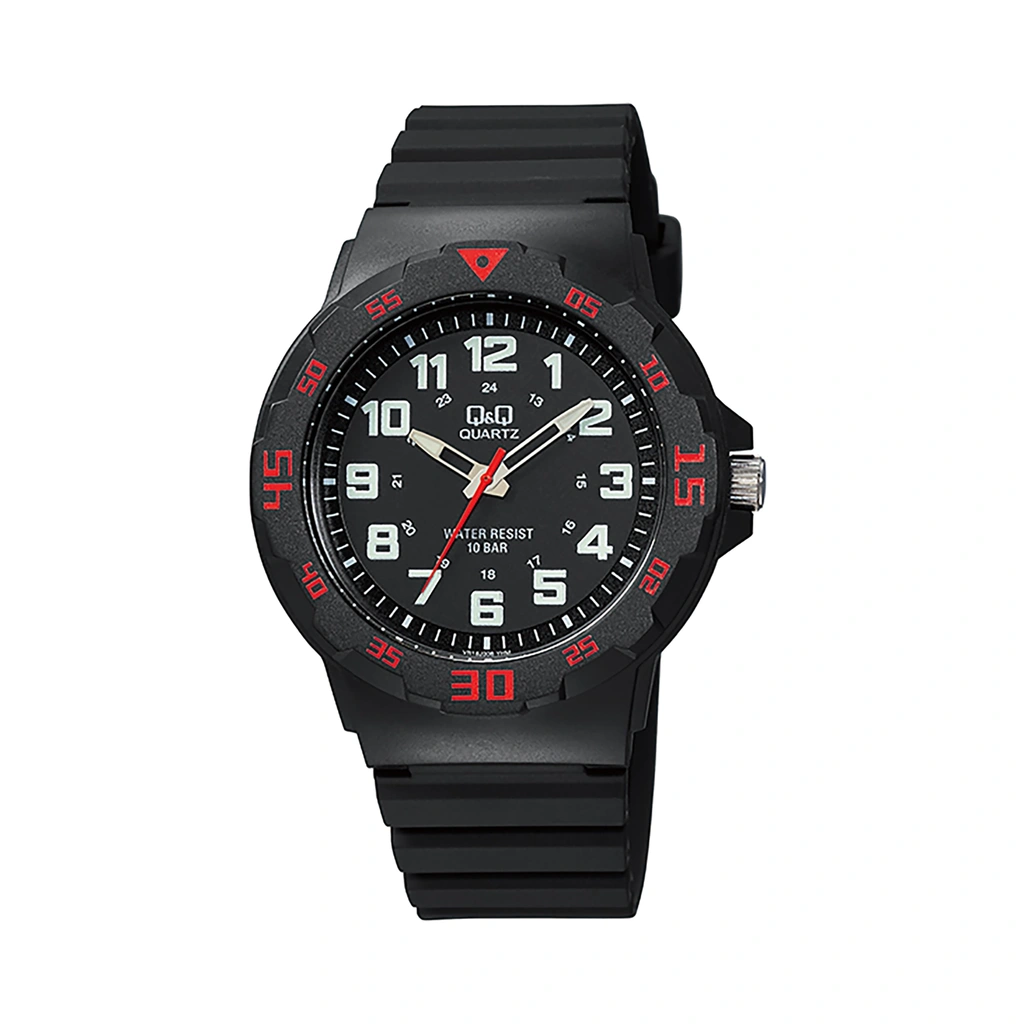 Q&Q herr svart, gummiband - QVR1806