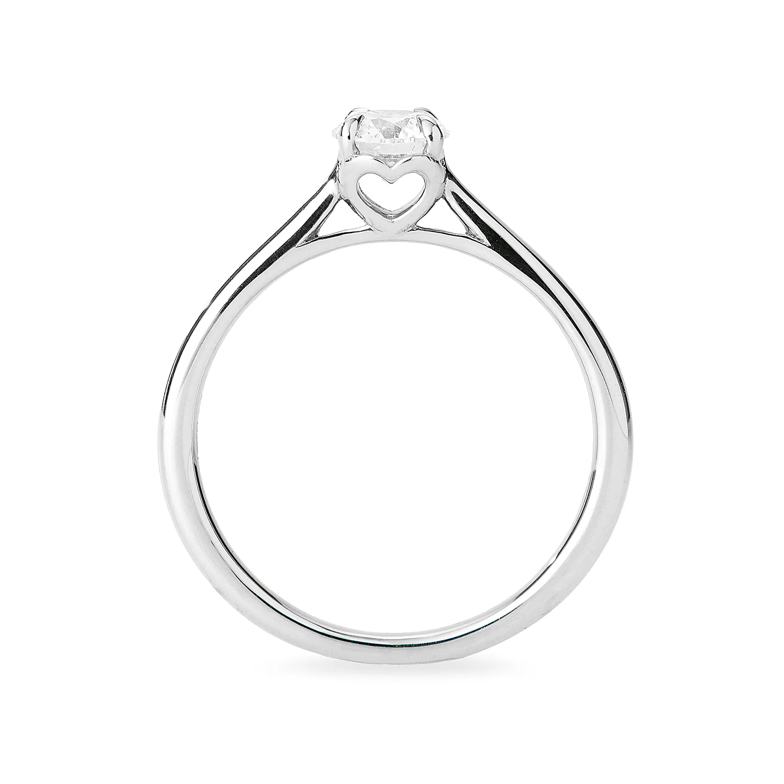 Ring 9K vitguld 0,5 ct labbodlad diamant - 17