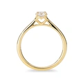 Ring 9K guld 0,5 ct labbodlad diamant - 17