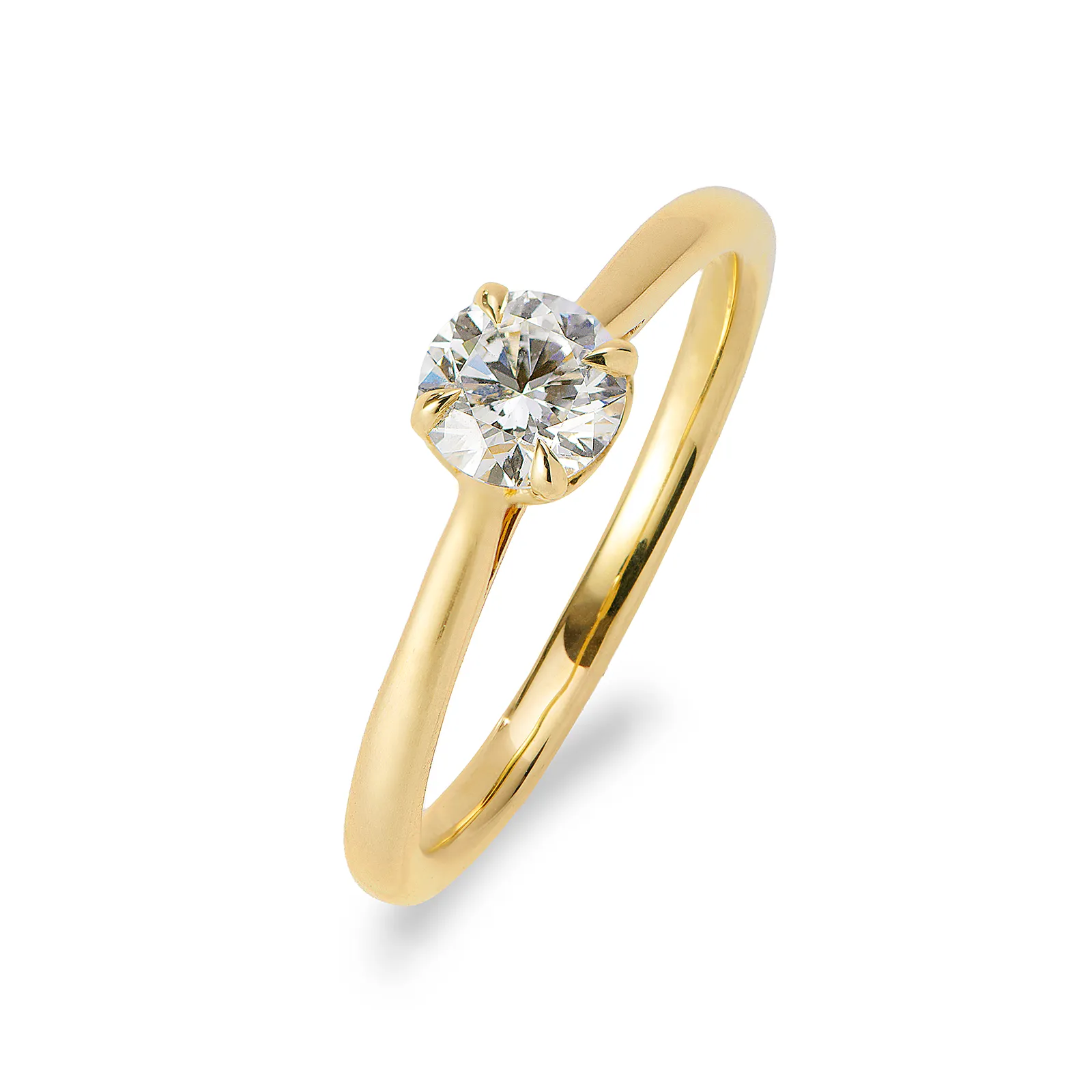 Ring 9K guld 0,5 ct labbodlad diamant - 17