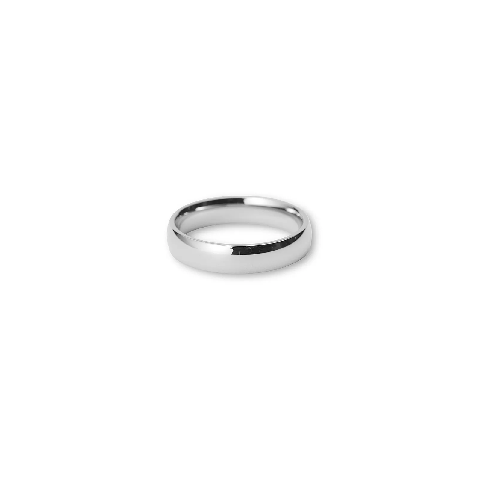Stålring för herr, blank 5 mm bred - 20
