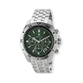Black Oak herrklocka grön/silver, metallband - B88004-432