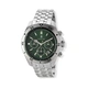Black Oak herrklocka grön/silver, metallband - B88004-432