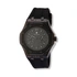 Black Oak herrklocka svart, gummiband - B88461-237