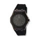 Black Oak herrklocka svart, gummiband - B88461-237