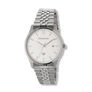 Moretime damklocka vit/silver, metallband - M41974-132