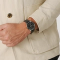 Regal herrklocka svart/silver, svart band - R25061-237