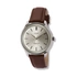 Regal herrklocka silver, brunt band - R25061-636