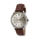Regal herrklocka silver, brunt band - R25061-636