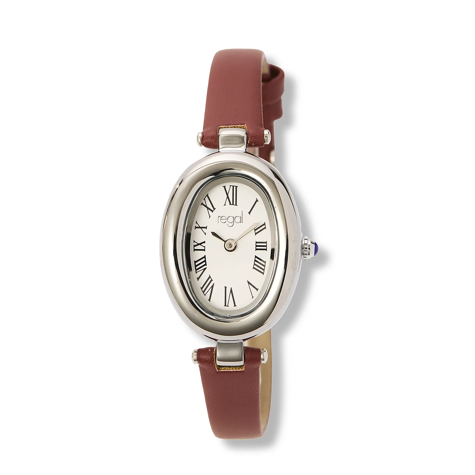 Regal damklocka silver brunt band - R11034-126