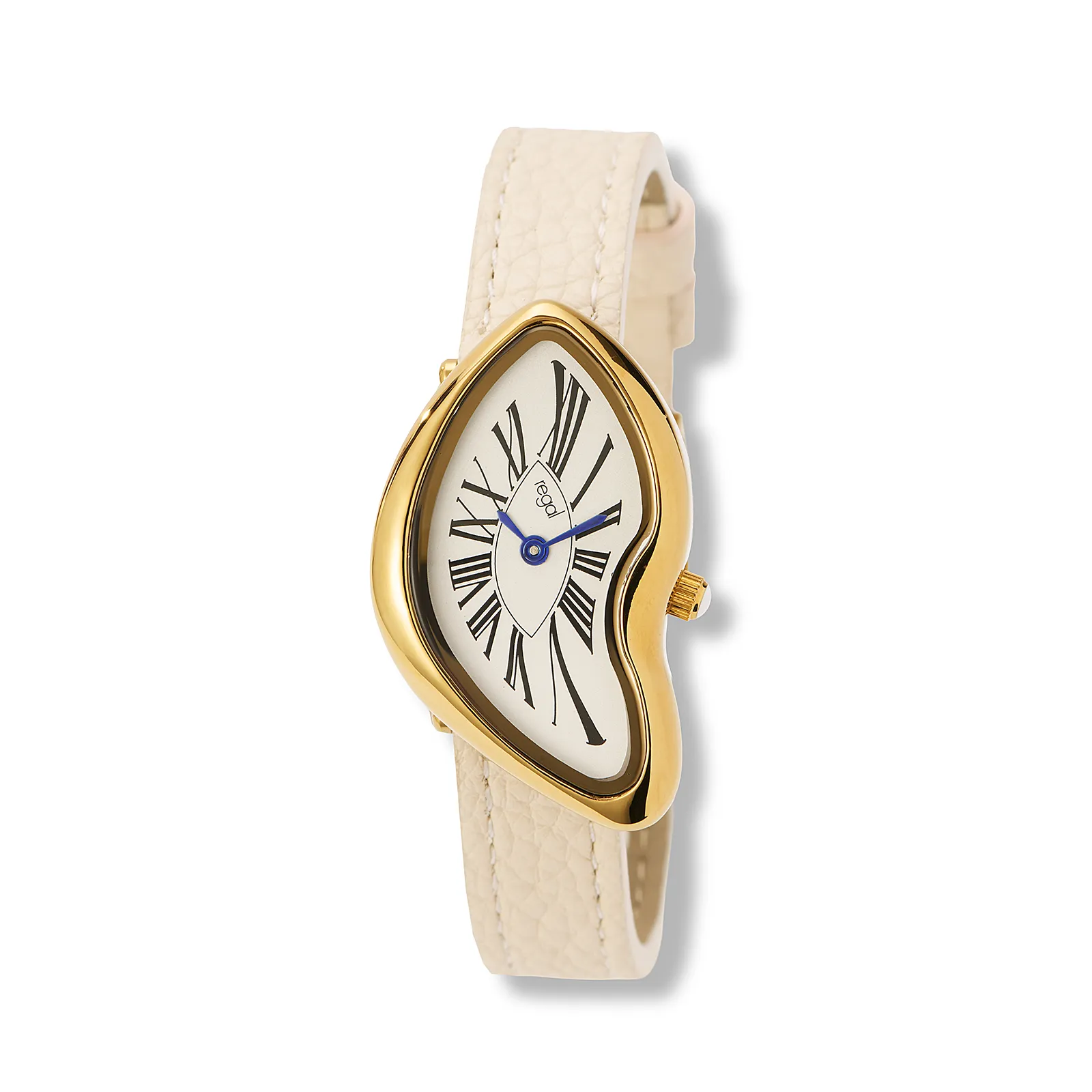 Regal damklocka vit/guld, vitt band - R25118-621