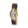 Regal damklocka vit/guld, brunt band - R25118-626