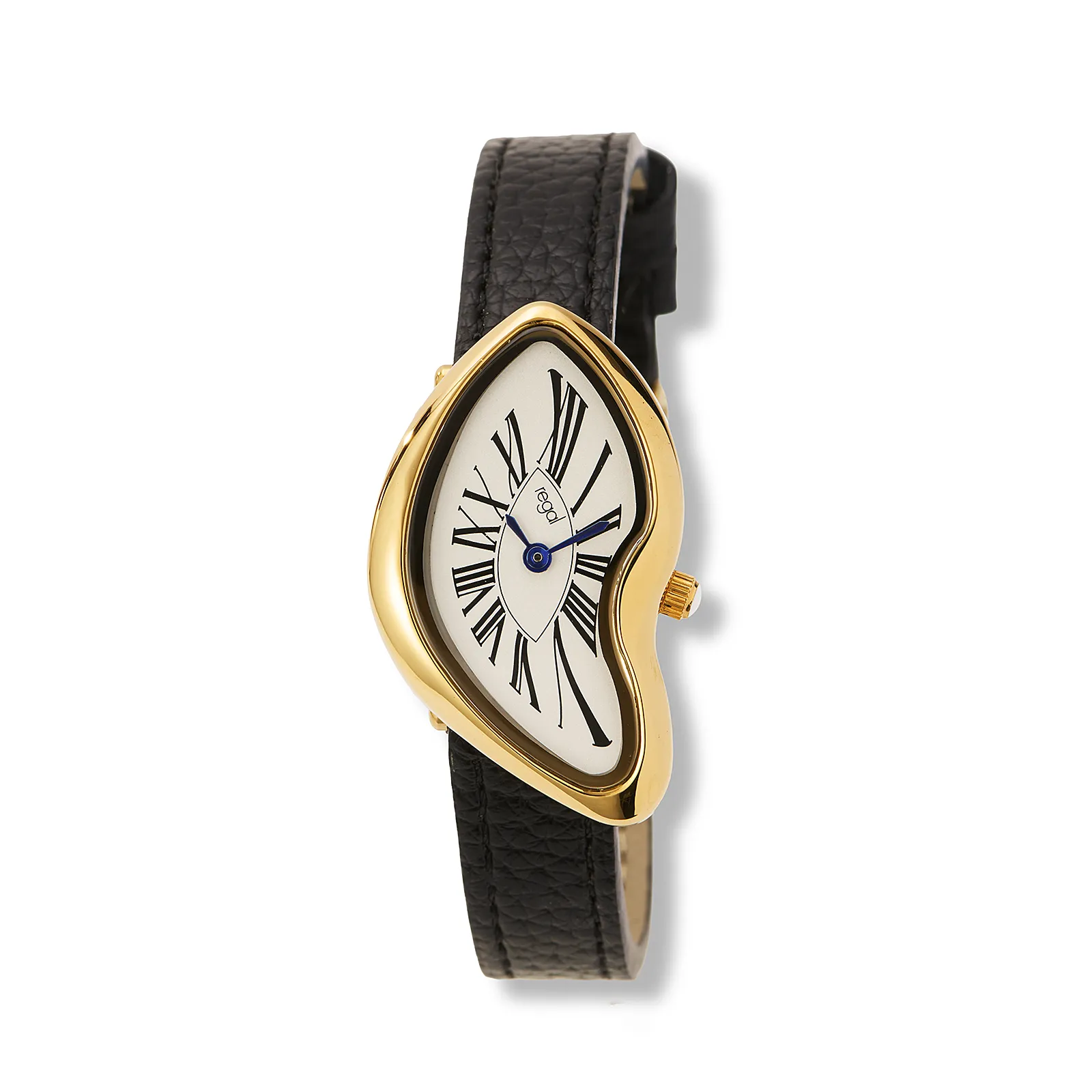 Regal damklocka vit/guld, svart band - R25118-627