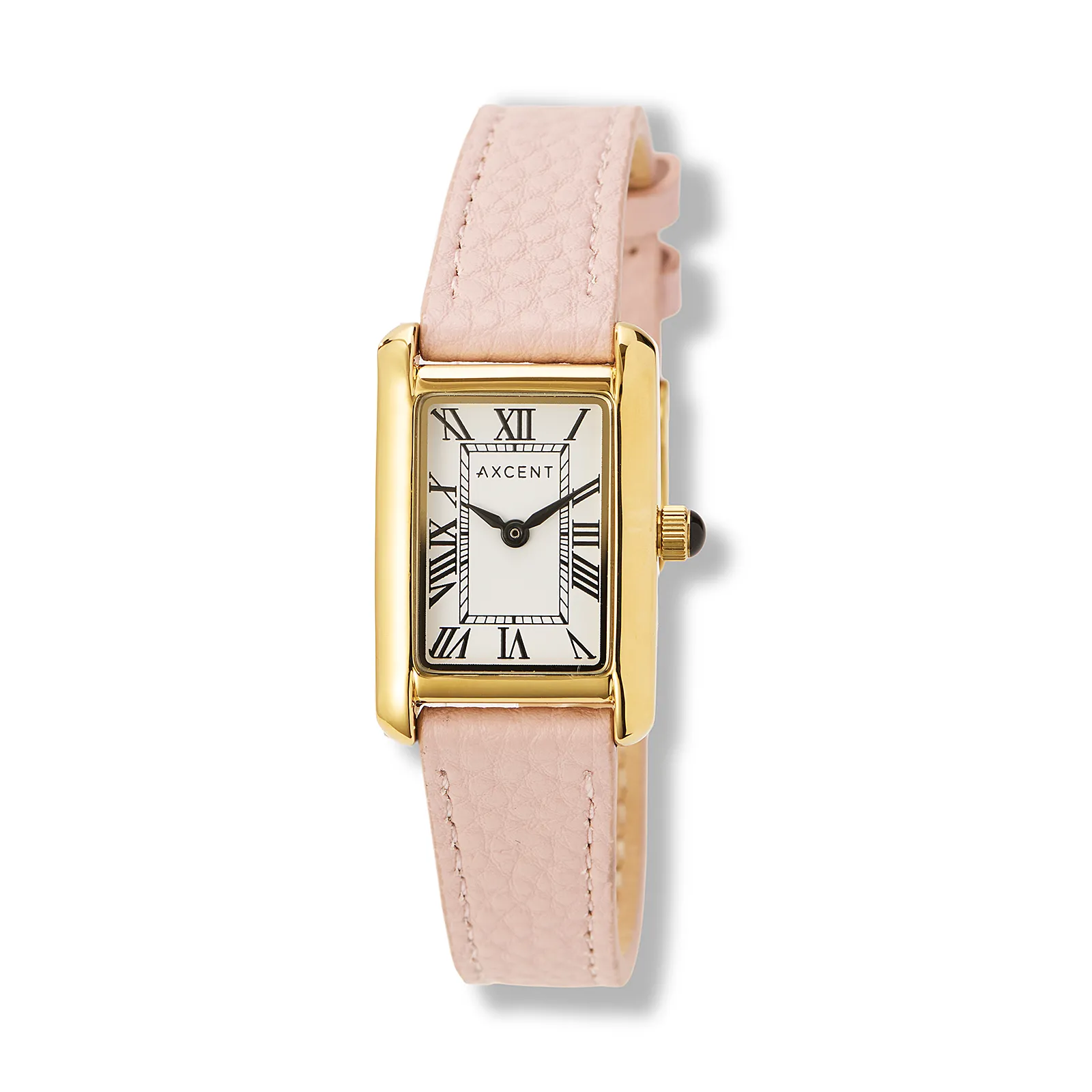 Axcent damklocka vit/guld, rosa band - X25018-125