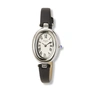 Regal damklocka vit/silver svart band - R11034-127