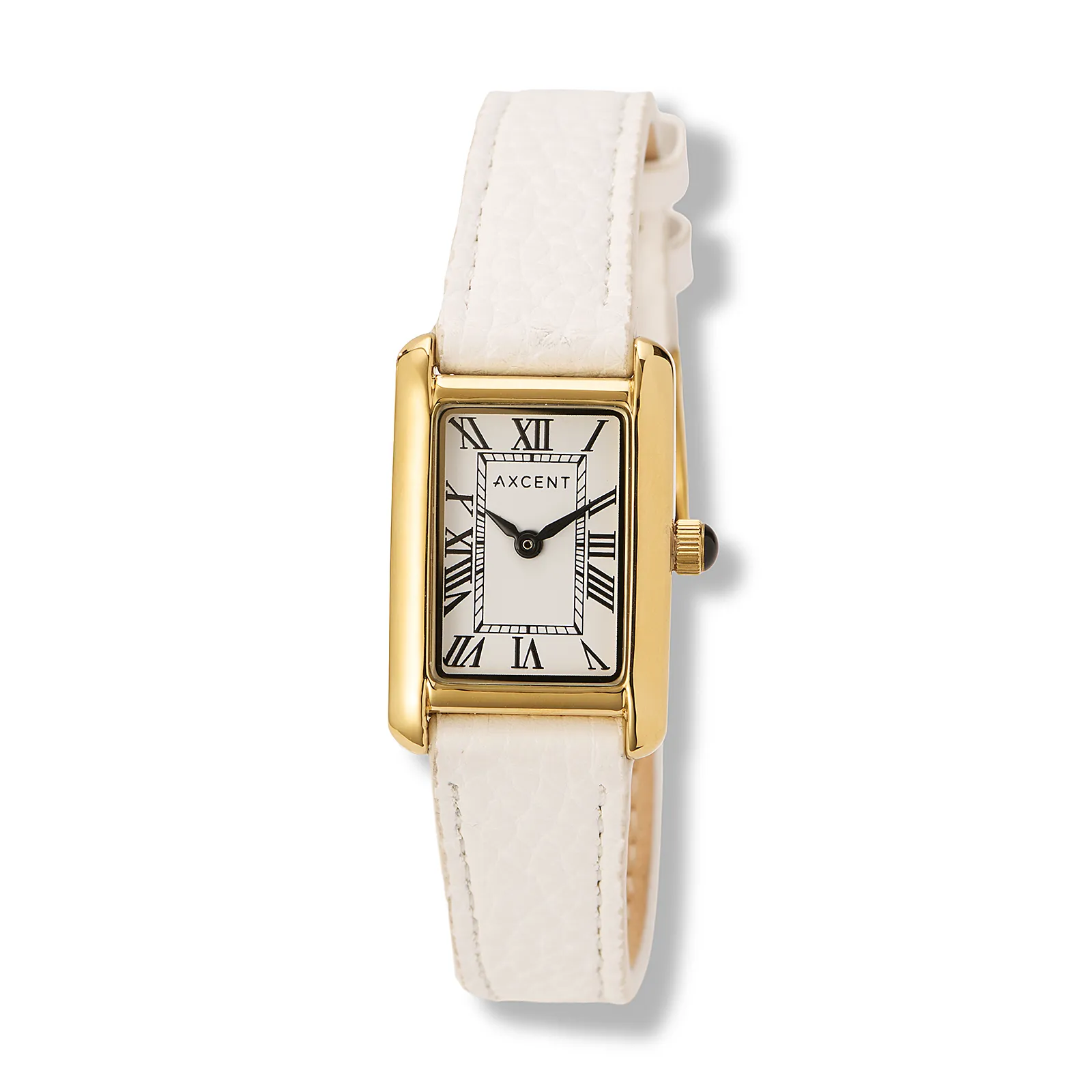 Axcent damklocka vit/guld, vit band - X25958-121