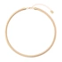 Guldfärgat halsband, bred ormlänk 7mm - 42+5cm