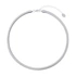 Silverfärgat halsband, bred ormlänk 7mm - 42+5cm