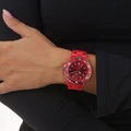 Regal unisexklocka, röd plastband - R77334-848