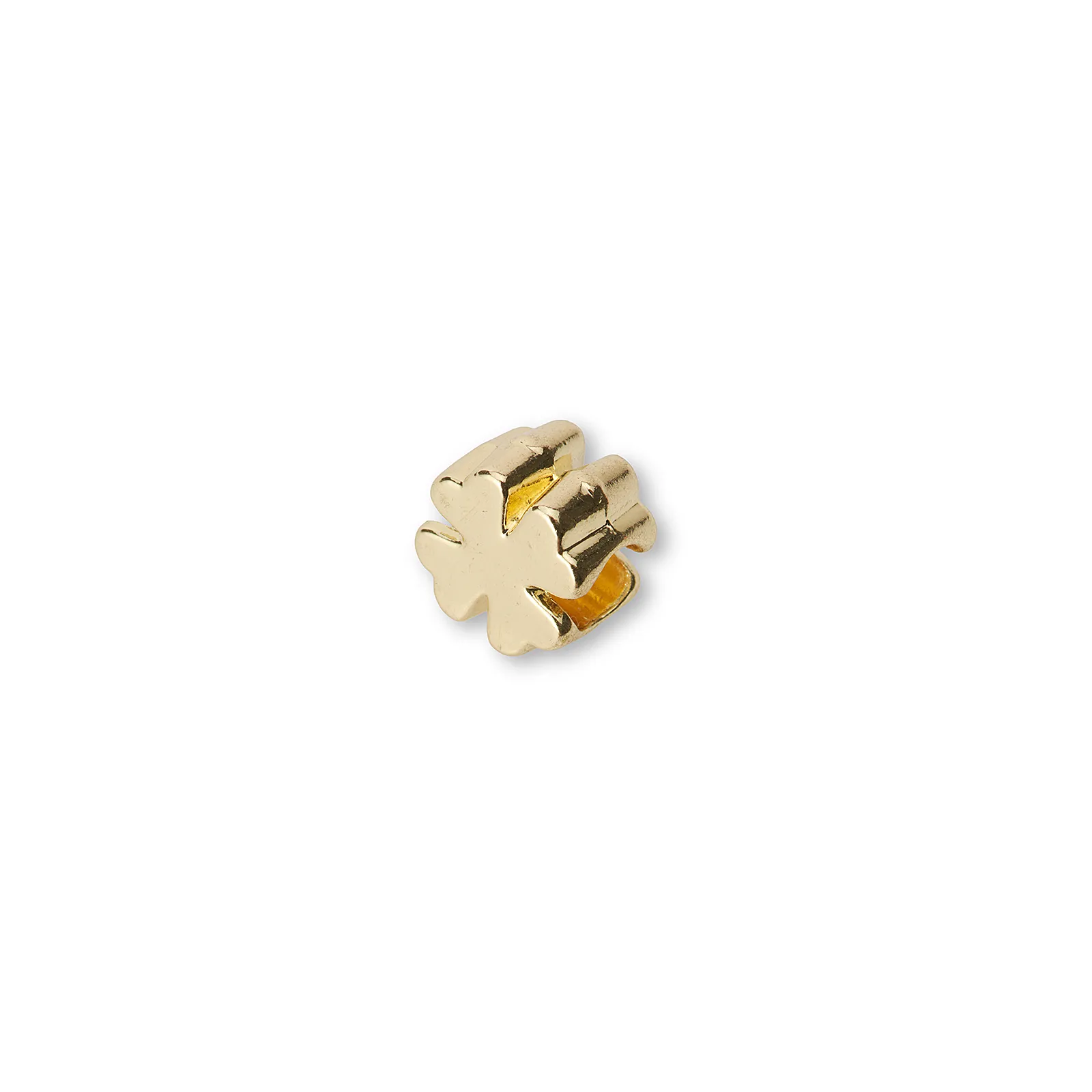Guldfärgad armbandsberlock, fyrklöver