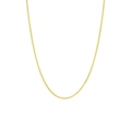Guldpläterat silverhalsband för dam, pansarkedja – 38 cm