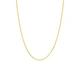 Guldpläterat silverhalsband för dam, pansarkedja – 38 cm