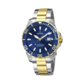 Festina Automatic Diver automatisk blå/bicolor, metallband - F20532/1