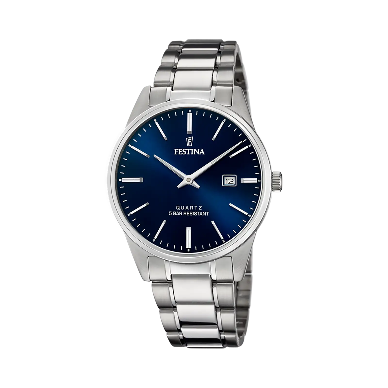 Festina Classic herrklocka blå/stål, metallband - F20511/3
