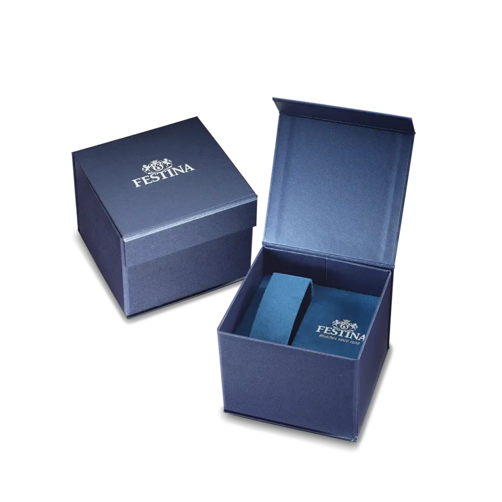 Festina Classic herrklocka blå/stål, metallband - F20511/3