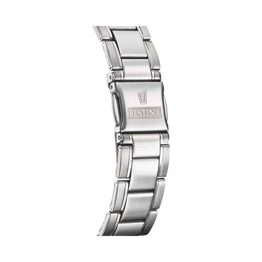 Festina Classic herrklocka vit/stål, metallband - F20511/2