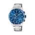 Festina Timeless Chronograph herr blå/stål, metallband - F20560/3