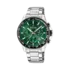 Festina Timeless Chronograph herr grön/stål, metallband - F20560/4