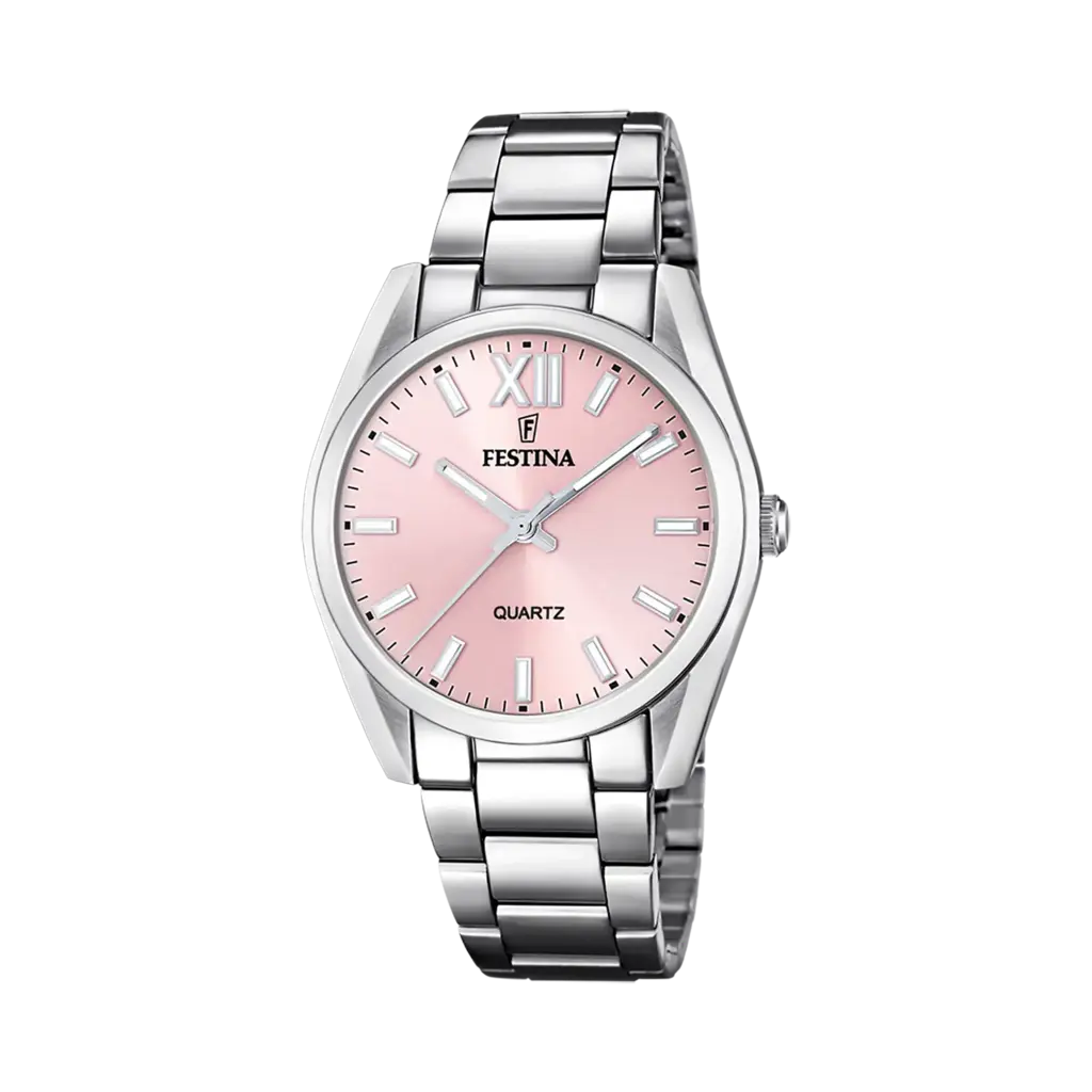 Festina Boyfriend damklocka rosa/stål, metallband - F20622/2