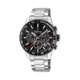 Festina Timeless Chronograph herr svart/stål, metallband - F20560/6